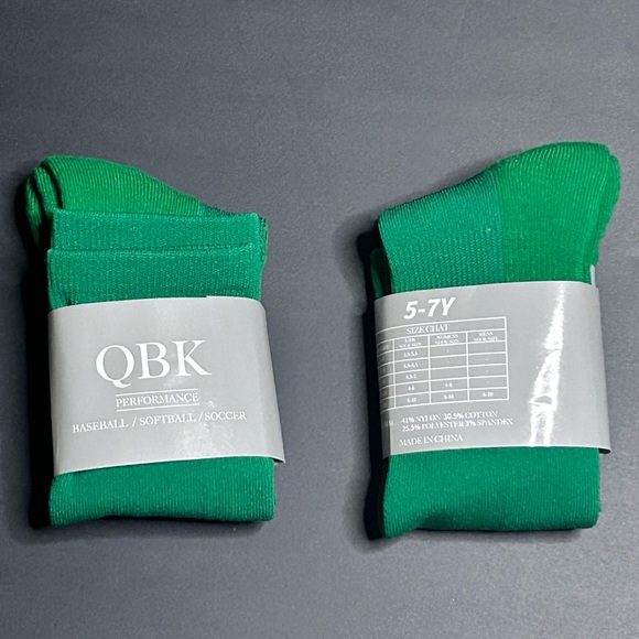 Gradual Youth XS Green Baseball Shirt + QBX 5-7yr Socks Set NWT - Picture 4 of 4